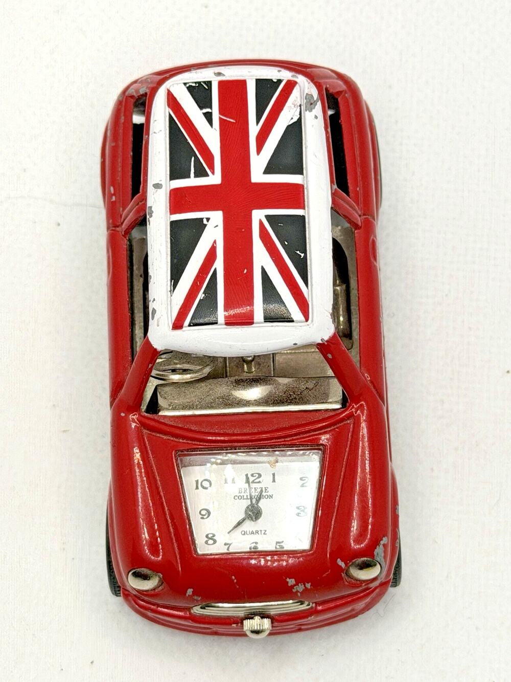RARE Vintage Breeze Collection Mini Cooper Clock RUNNING New Battery Tested